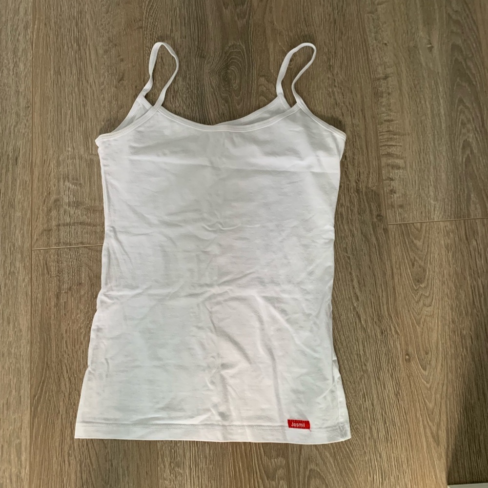 Classic White Camisole with Spaghetti Straps